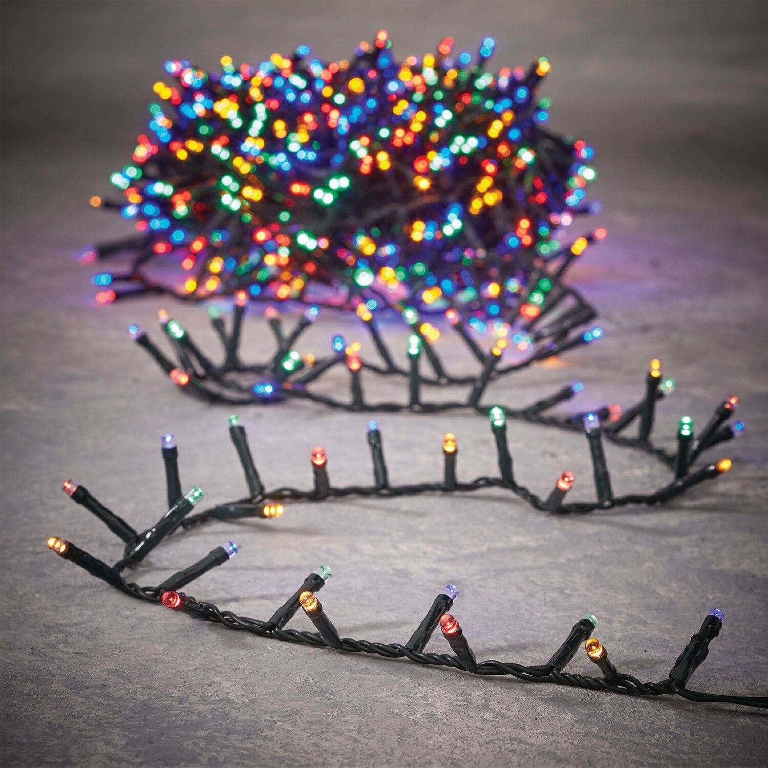 Luca Lighting LED-Lichterkette Snake Lighting 1000 Led's App gesteuert warmweiß oder color 2300cm, Dimmbar, Timer, fernbedienbar über Handy oder Tablett