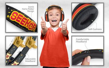 eKids Harry Potter Kinder Kopfhörer mit Lautstärkebegrenzung Kinder-Kopfhörer (Anschluss an jedes Audiogerät (3,5-mm-Klinkenstecker)