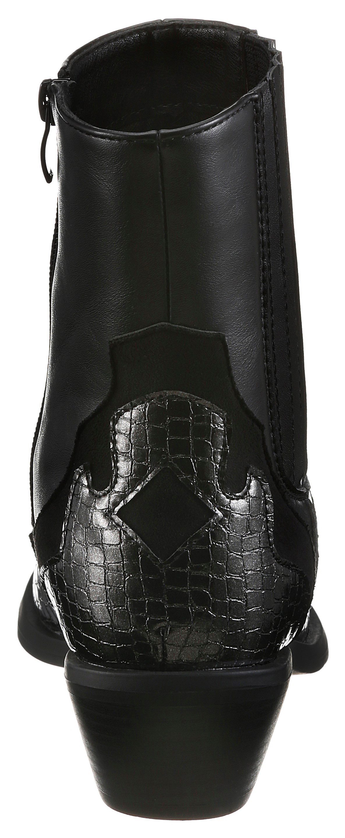Aniston SHOES Westernstiefelette Cowboystiefelette mit Stretch - NEUE KOLLEKTION – Bild 3 von 5