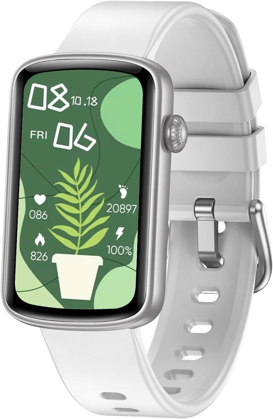 HUAKUA Smartwatch (3,7 cm, android ios), Damen Smartwatch mit 1.47" Display, Gesundheitstracking