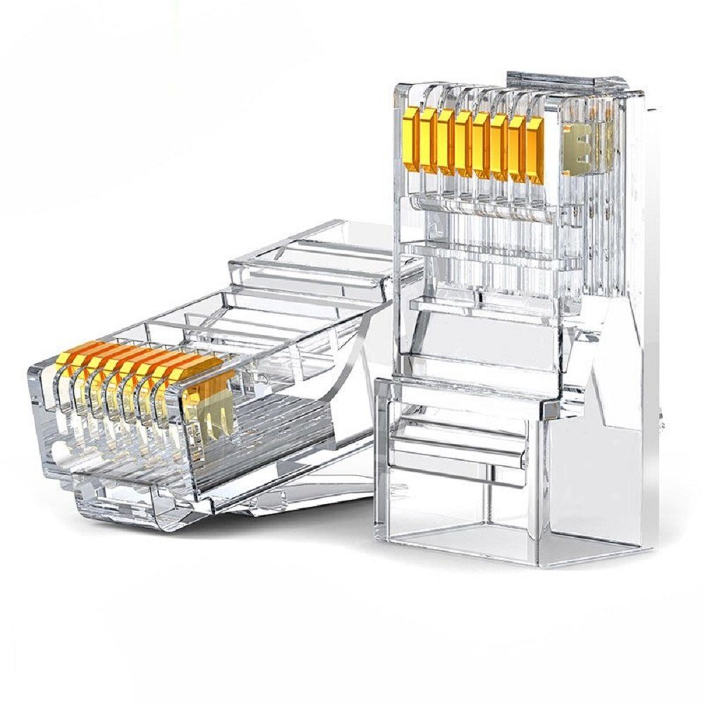 UGREEN Stecker Kupplung Ende RJ45 8P8C Cat 6 Verbindung transparent Netzwerk-Adapter