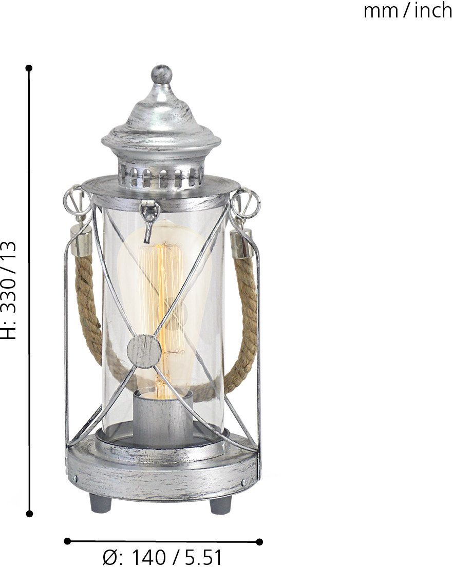 EGLO Tischleuchte BRADFORD Tischlampe, E27, IP20, günstig online kaufen