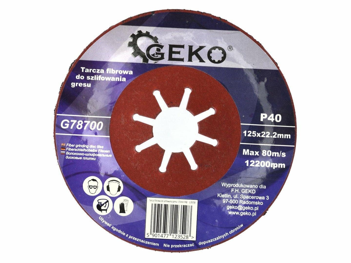 GEKO Schleifscheibe GEKO SCHLEIFSCHEIBE FÜR STEINZEUG 125 P100