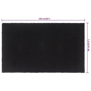 Fußmatte Fußmatte Schwarz 90x150 cm Kokosfaser Getuftet, vidaXL, Rechteckig