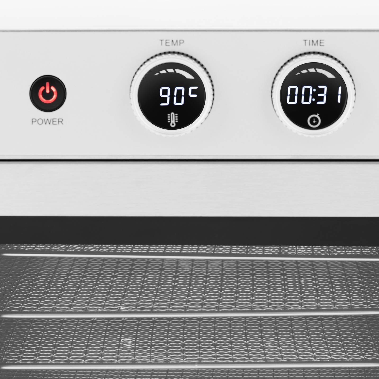 Royal Catering Dörrautomat 12 Etagen 40L Dörrgerät Dörrapparat Timer Edelstahl Glass Obst Gemüse 1000 W