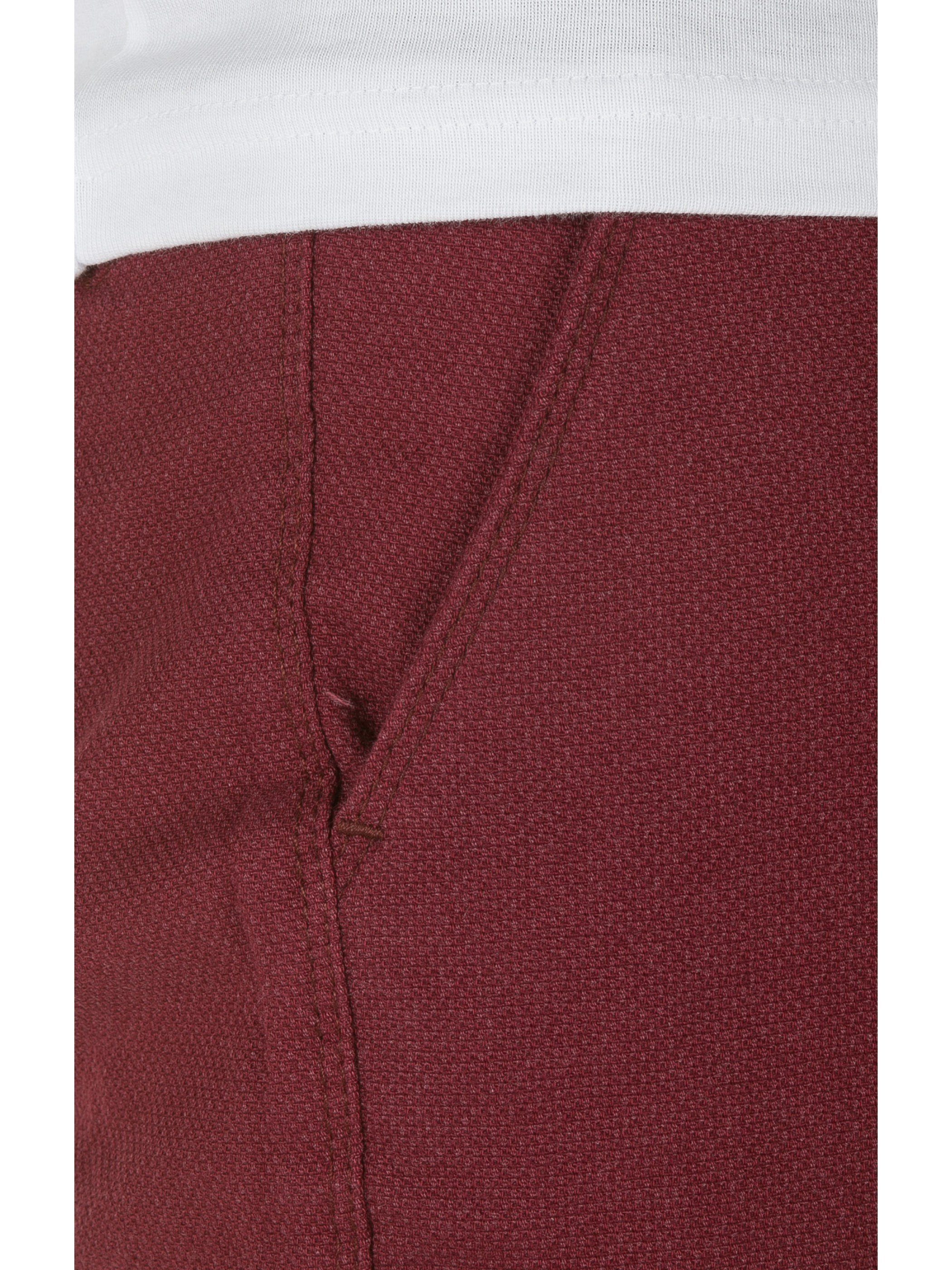 Tragekomfort hohem mit Chinohose (burgundy1617) Rengar Chino WOTEGA Pants Rot
