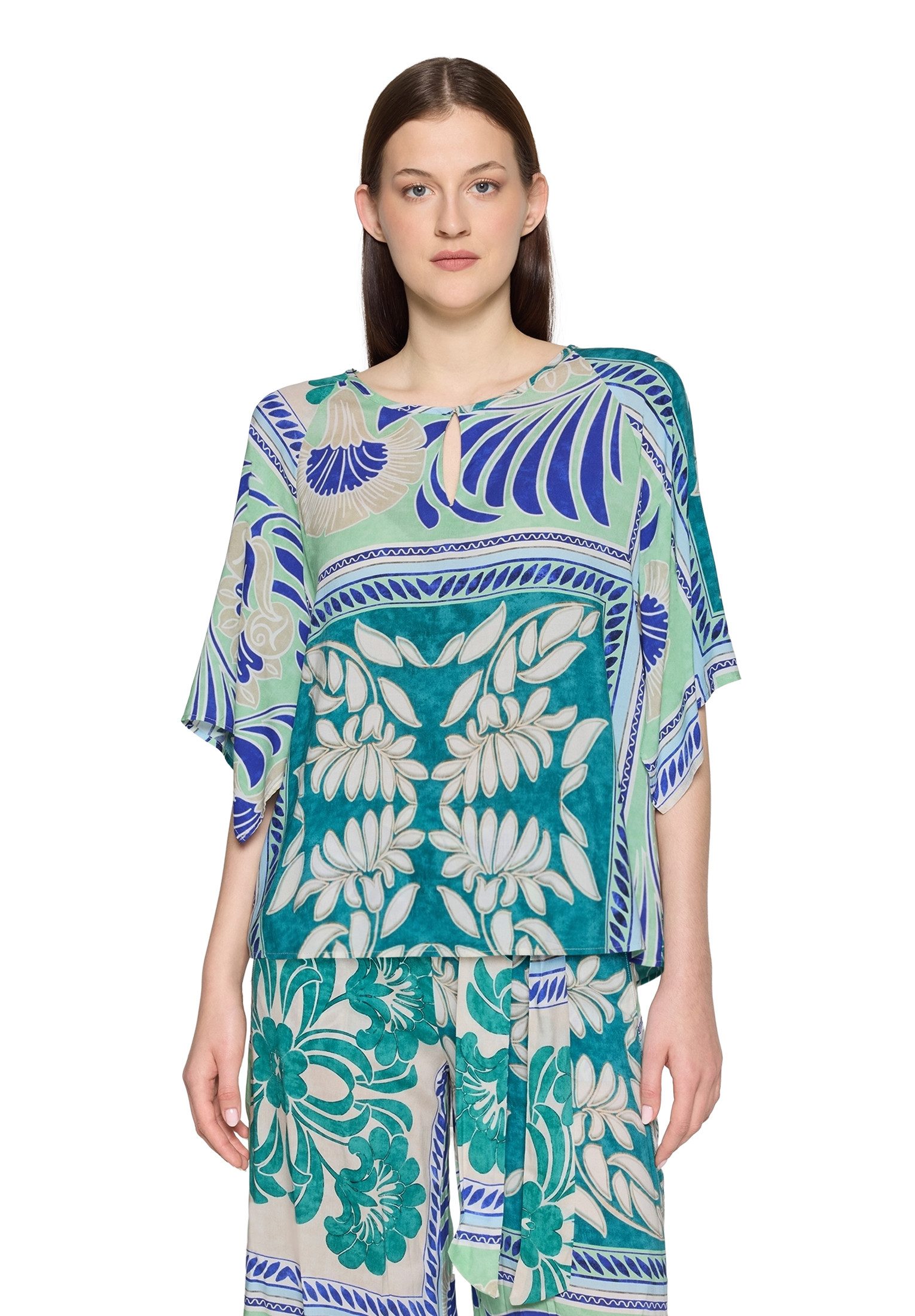 Cartoon Schlupfbluse Damen mit Muster