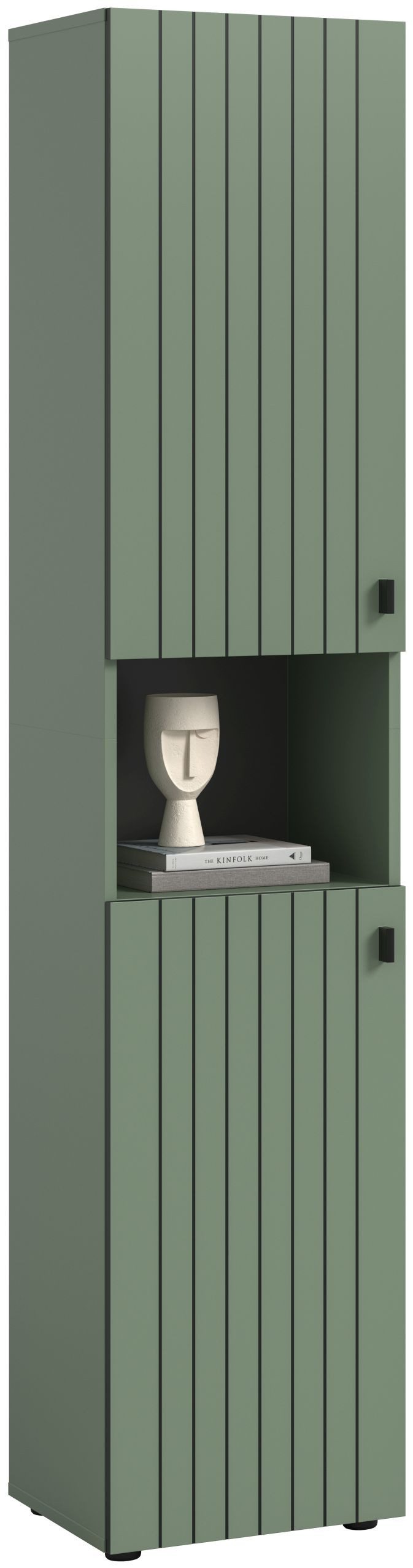 xonox.home Garderobenschrank in Smoke Green Nachbildung B/H/T ca.: 40/192/37 cm
