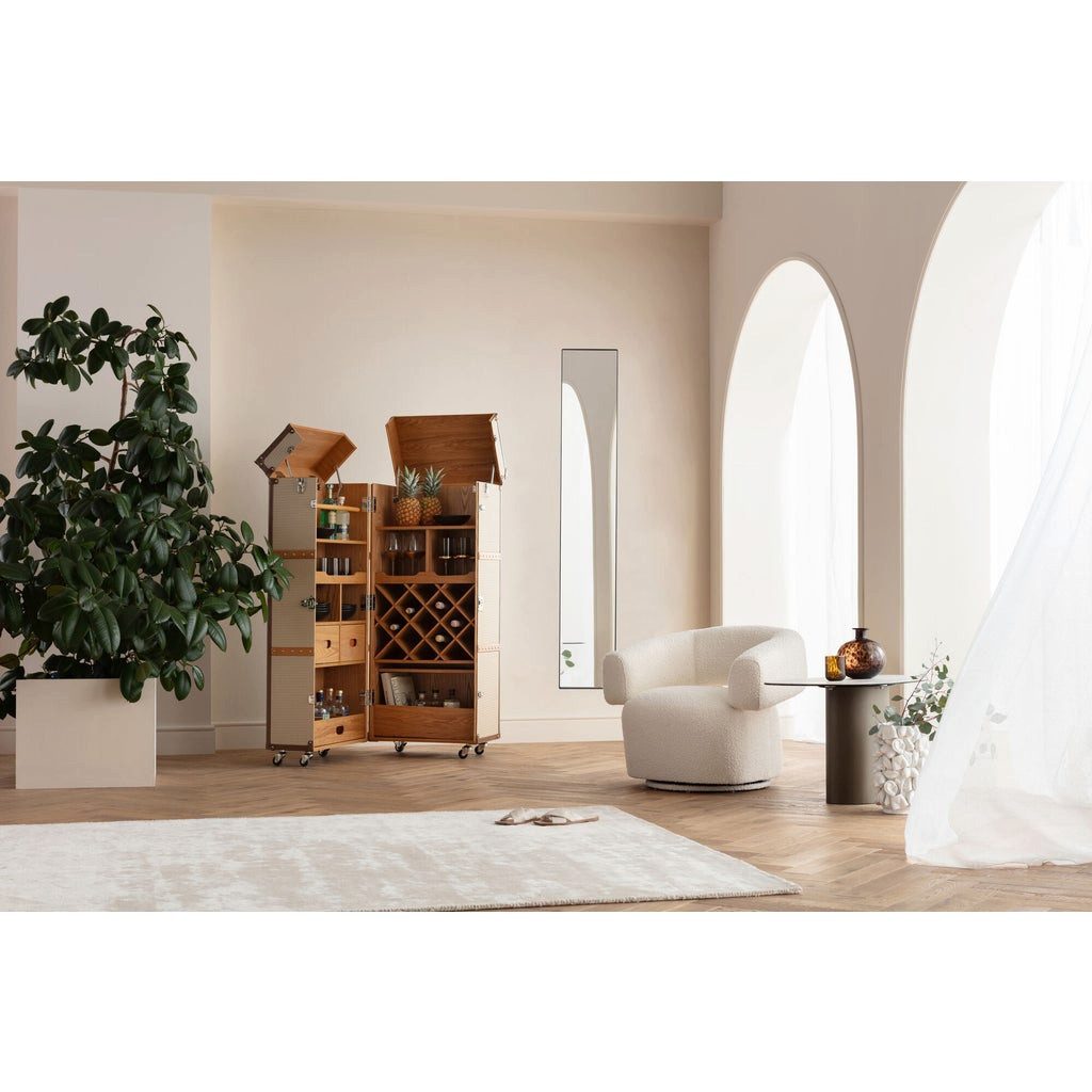 Kare Design Wandspiegel Starlet, mit Metallrahmen, Schwarz 30x180cm