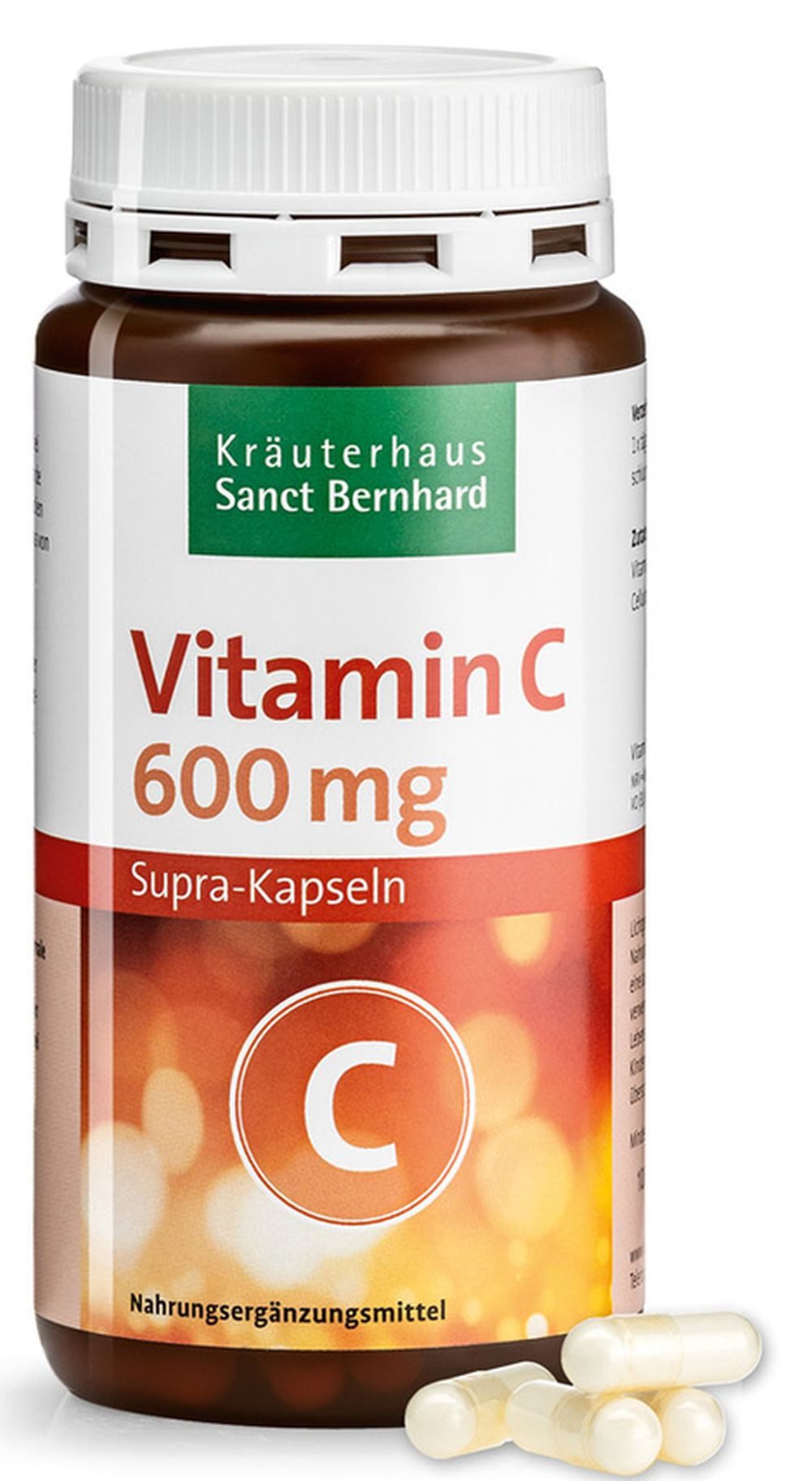 Sanct Bernhard Sanct Bernhard Vitamin C 600 - 180 Supra-Kapseln Kapseln