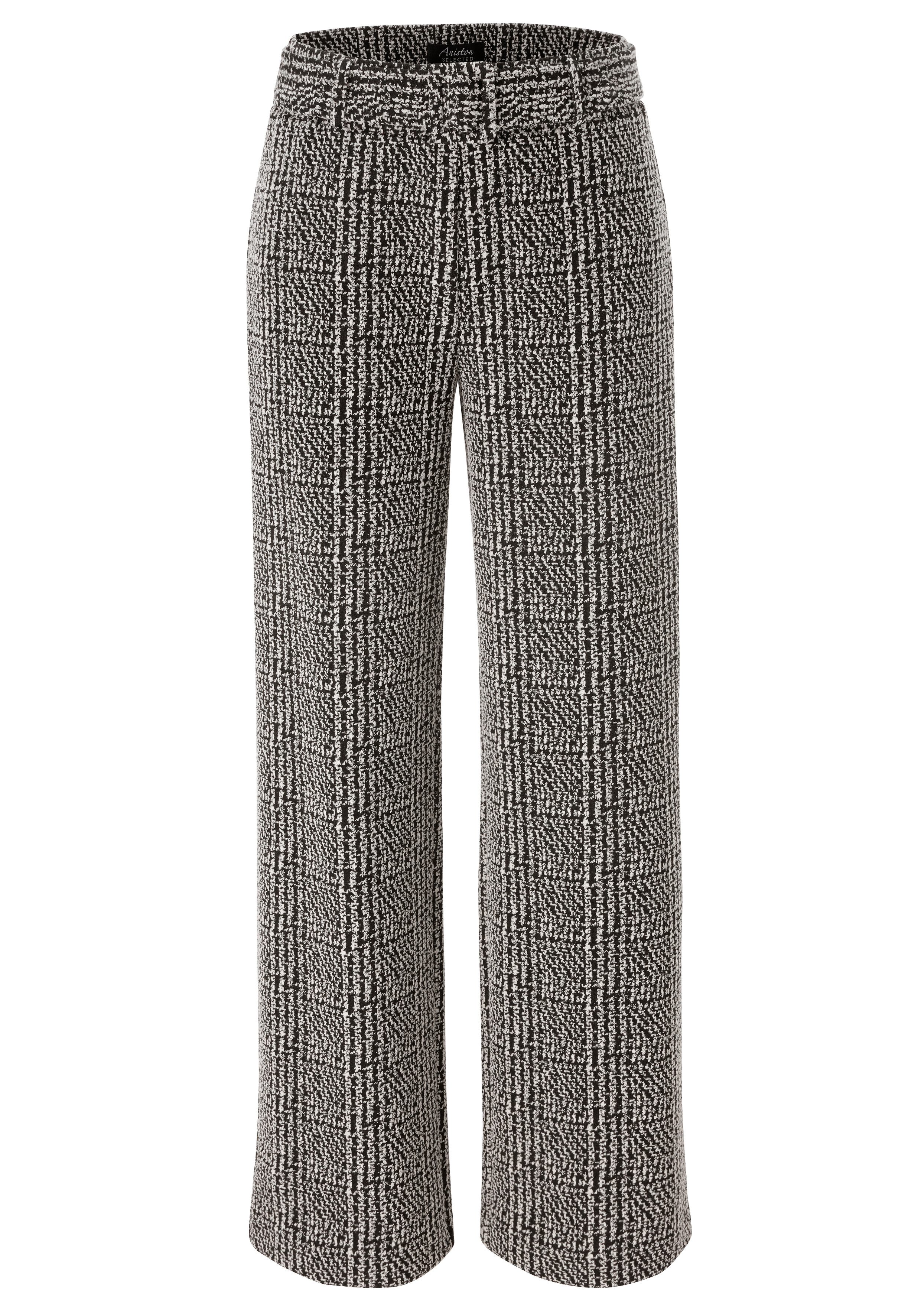 Aniston SELECTED Schlupfhose (2-tlg) mit Gürtel im gleichen Karomuster-Design - NEUE KOLLEKTION – Bild 5 von 5
