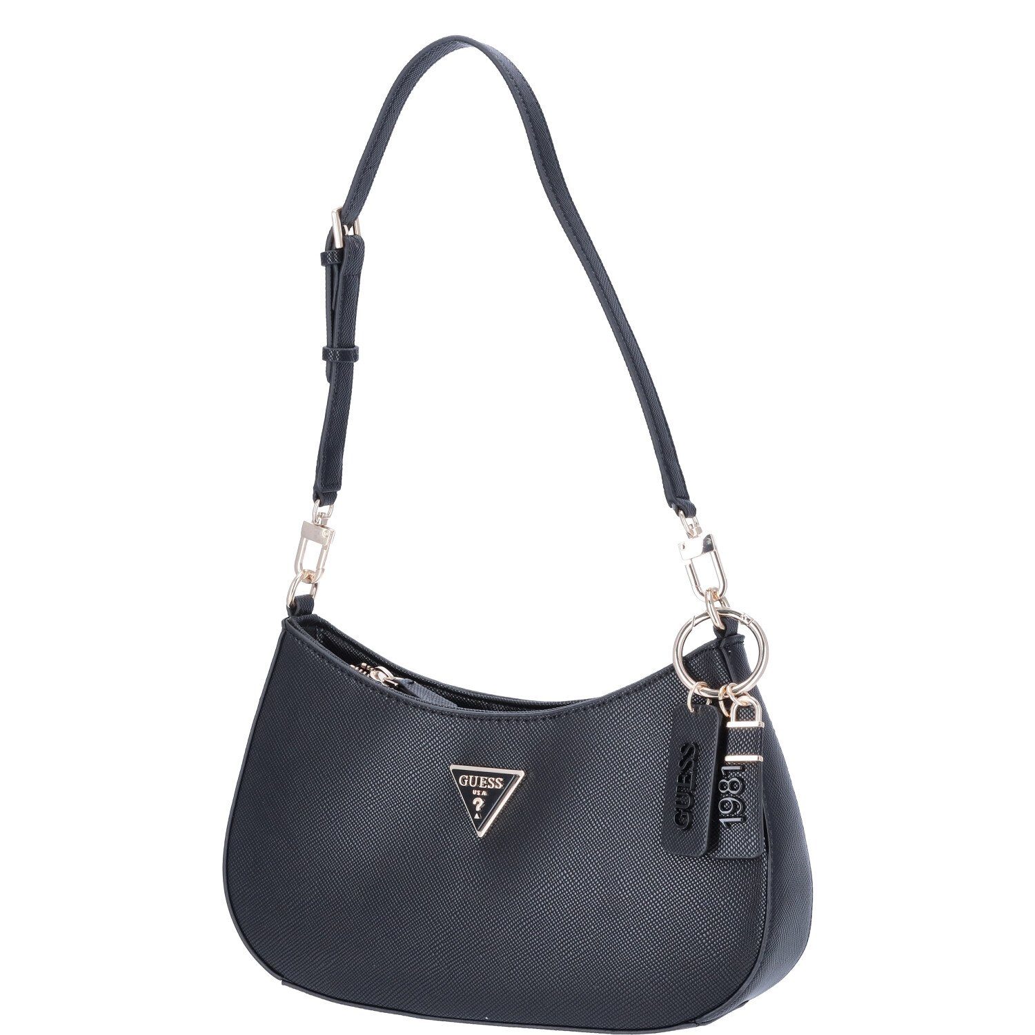 Guess Umhängetasche GUESS Damen Schultertasche Noelle Black (1-tlg)