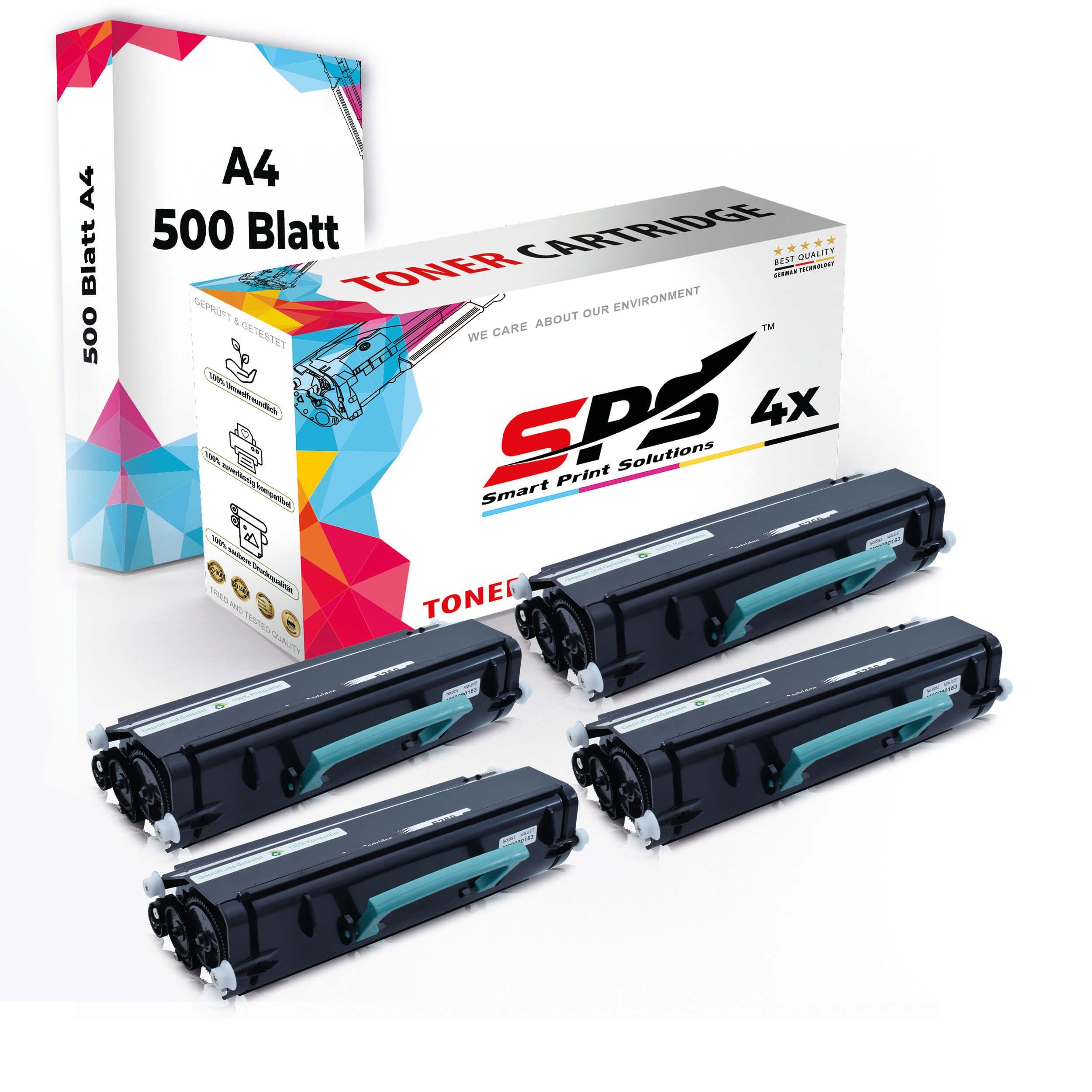 4x A4 4x Pack, SPS Druckerpapier Multipack A4 + (4er Toner,1x Kompatibel, Druckerpapier) Tonerkartusche Set
