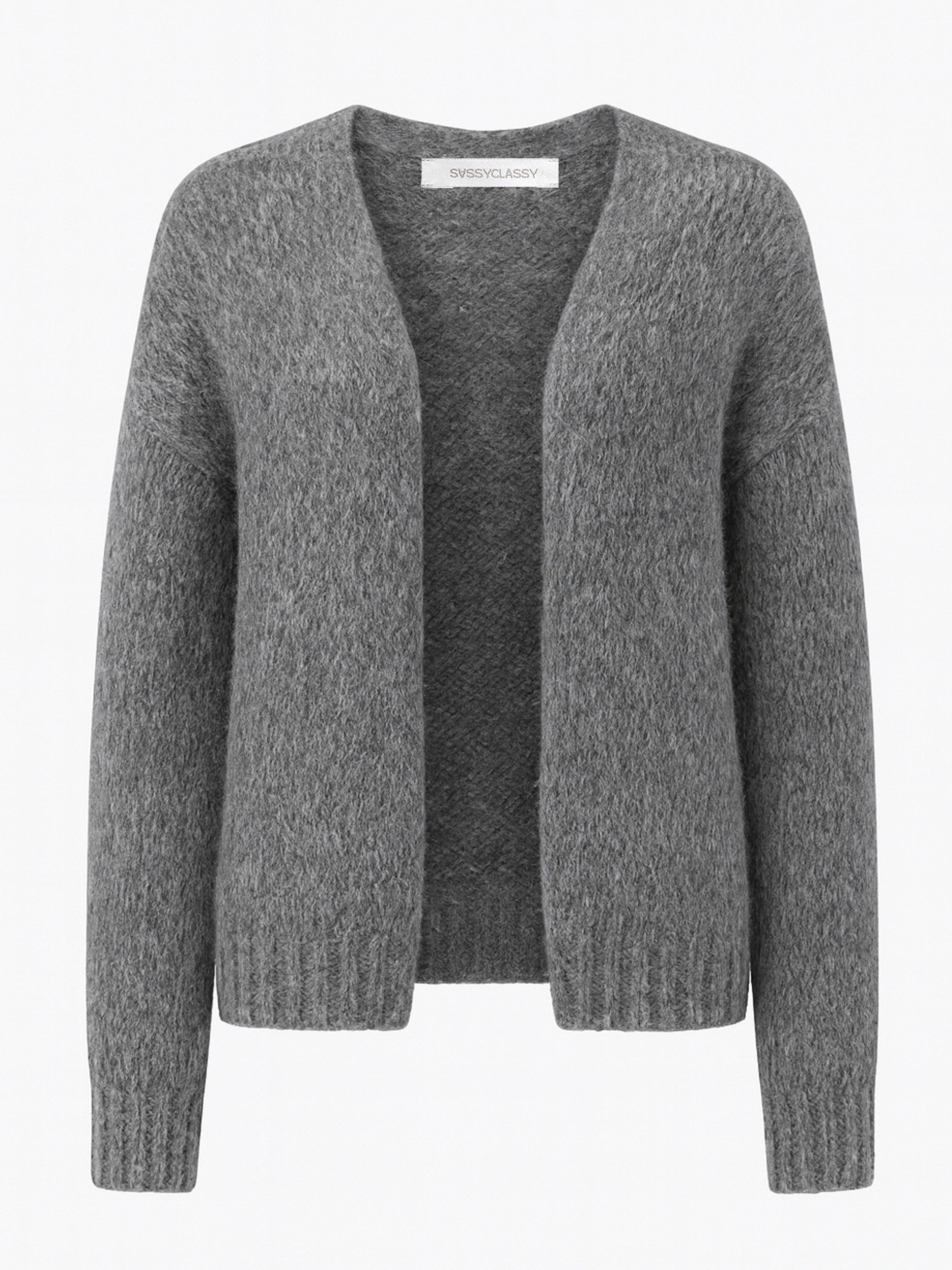 SASSYCLASSY Cardigan Oversize Strick Cardigan für Damen Flauschiger Cardiga günstig online kaufen