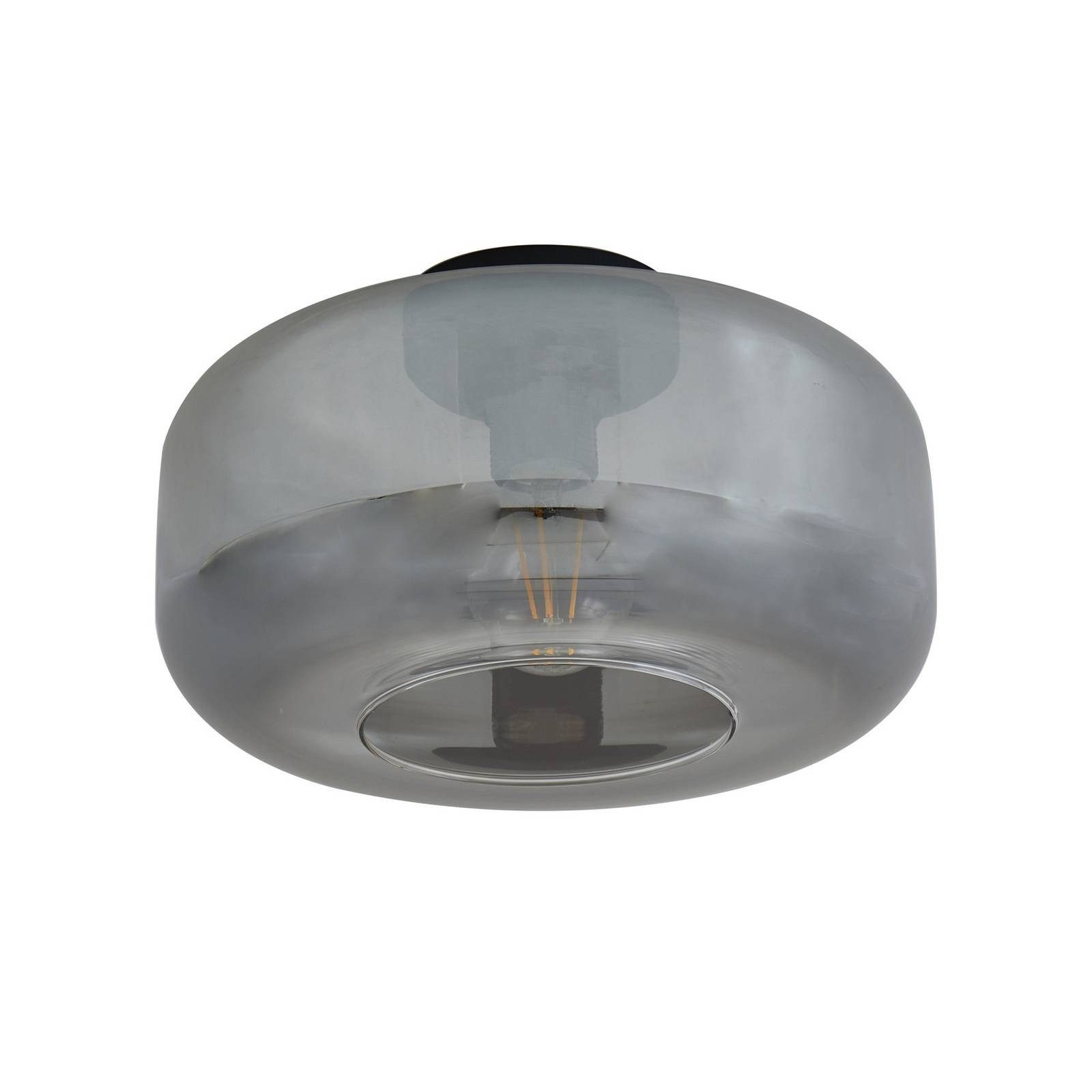 Lindby Deckenleuchten Hildur, Glas Alu IP20, 1 x 15 W LED