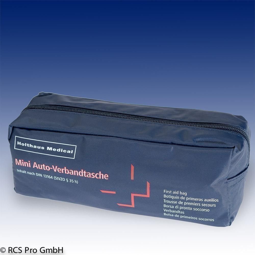 Erste-Hilfe-Koffer Holthaus Mini Auto-Verbandtasche nach DIN13164