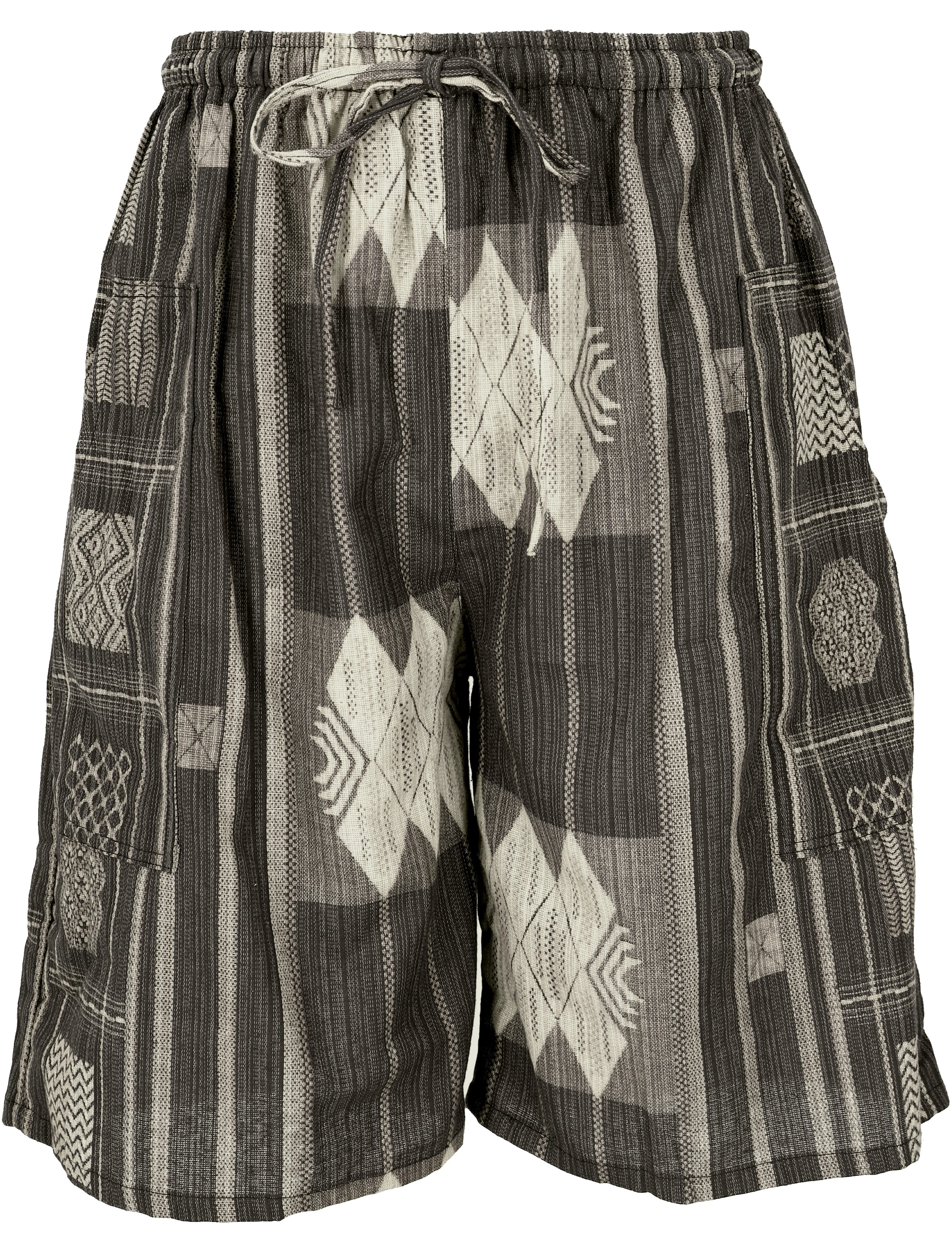 Guru-Shop Relaxhose Ethno Yogashorts, Ikat Shorts günstig online kaufen