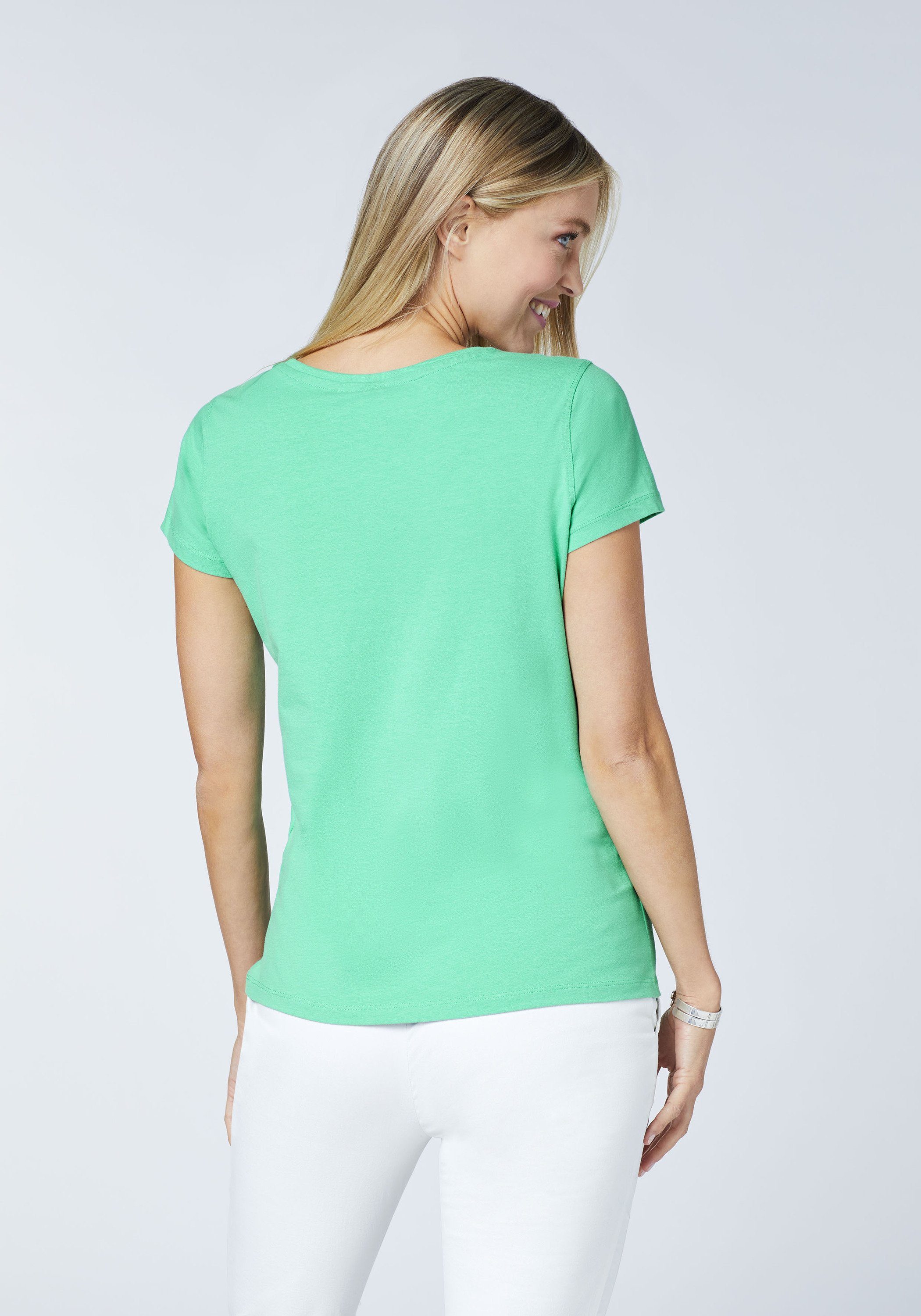 Polo Sylt Langarmshirt mit Green Labelprint 16-5721 Marine