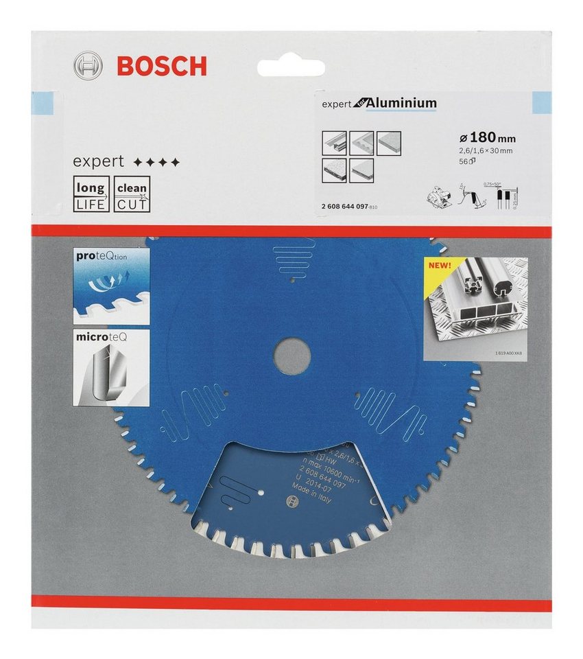 Thumbnail - BOSCH Kreissägeblatt Expert, For Aluminium, 180 x 30 x 2,6 mm, 56 Zähne