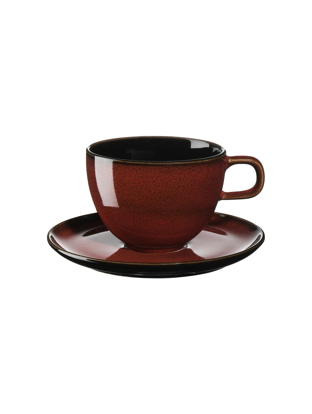 ASA SELECTION Tasse ASA Selection kolibri Kaffeetasse mit Unterteller, rusty red 0,25l, Porzellan