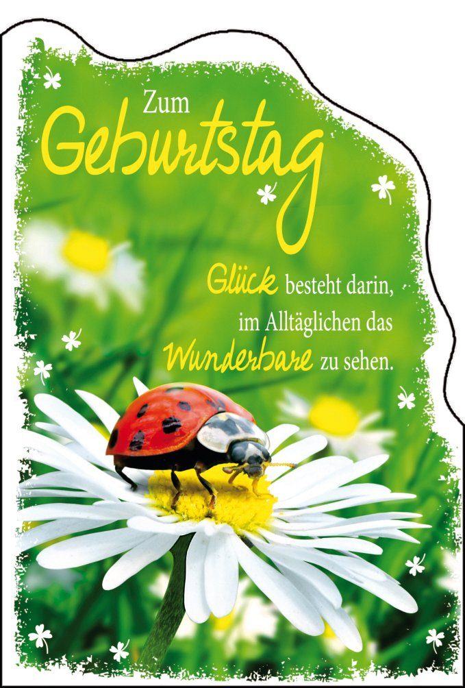 Grußkarten Geburtstag - Glückwunschkarte im Format 11,5 x 17 cm mit Briefumschlag