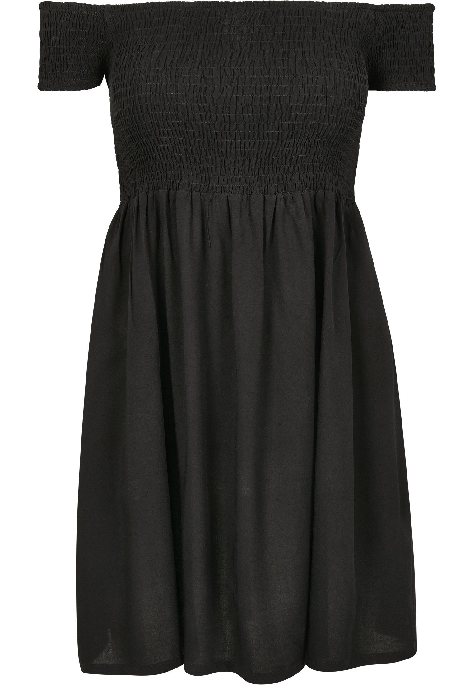 black Ladies Dress Damen (1-tlg) URBAN Jerseykleid CLASSICS Shoulder Smoked Off