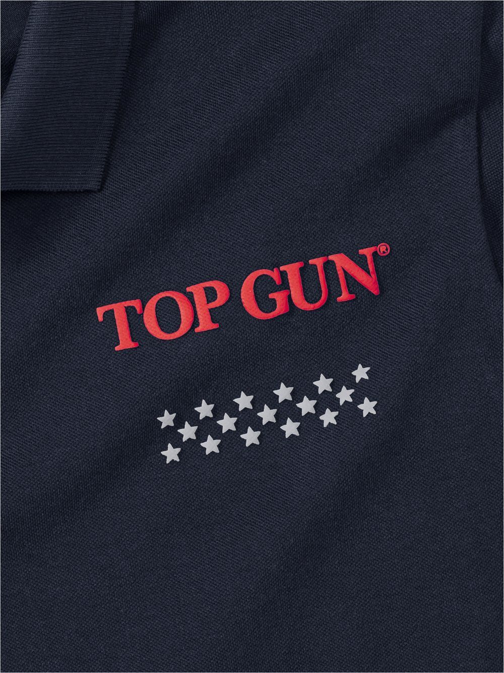 GUN marine Baumwolle reiner Poloshirt aus TOP