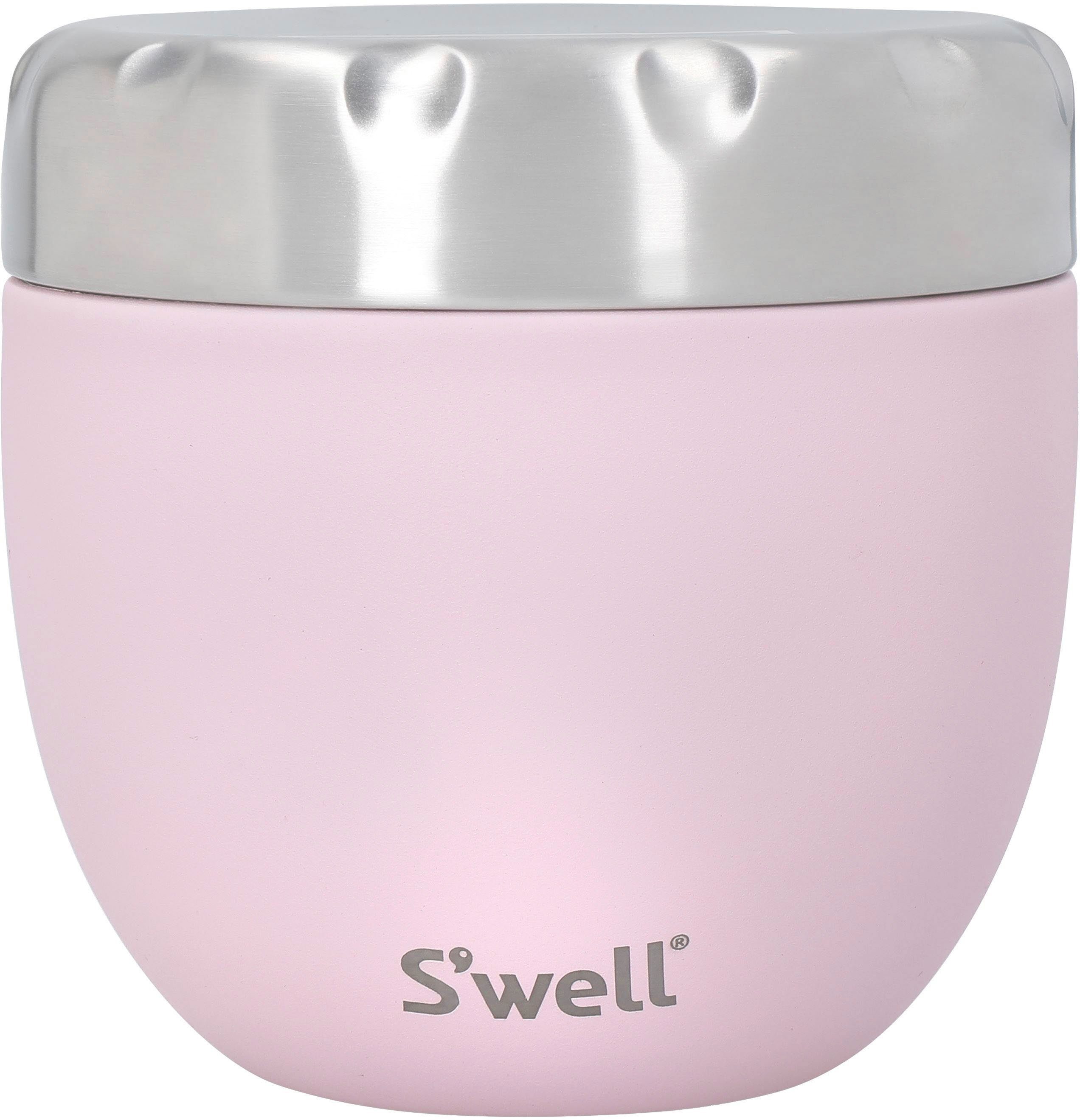 S'well Thermoschüssel S’well Pink Topaz Eats 2-in-1 Food Bowl, Edelstahl, (2-tlg), Therma-S'well®-Technologie mit dreischichtiger Außenschale