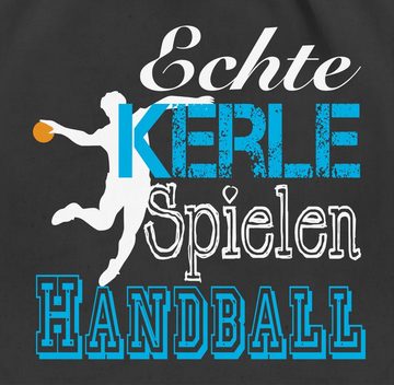 Shirtracer Turnbeutel Echte Kerle Spielen Handball weiß, Handball WM 2023 Trikot Ersatz
