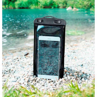 Hama Handyhülle Wasserdichte Outdoor-Tasche Handy-Hülle, wasserdicht für Camping Outdoor Freizeit Karabinerhaken Trageschlaufe