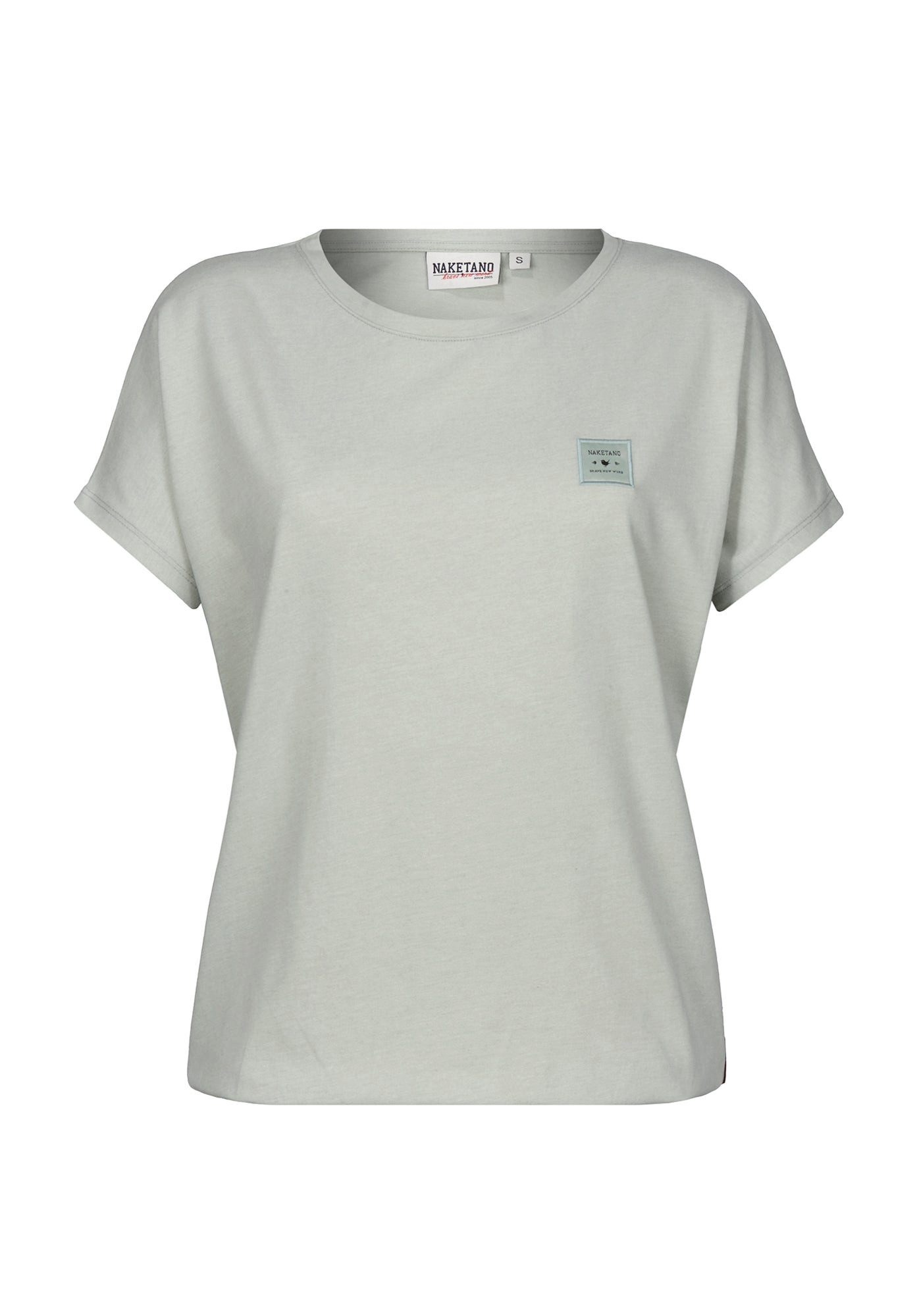 naketano T-Shirt Baumwolle Rundhals Kurzarm Streetwear Basic Sommershirt Damen (1-tlg) weich, bequem, casual, vegan, unifarben, gerader Schnitt, Alltag