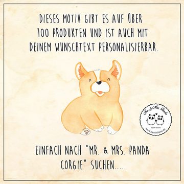 Mr. & Mrs. Panda Trinkflasche Corgie - Weiß - Geschenk, Motivation, Kindertrinkflasche, Kids, Spruc, Mundstück mit Deckel