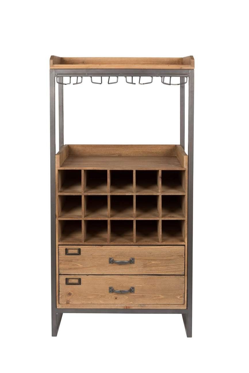Weinschrank Weinschrank Weinregal EDGAR im Vintage Style