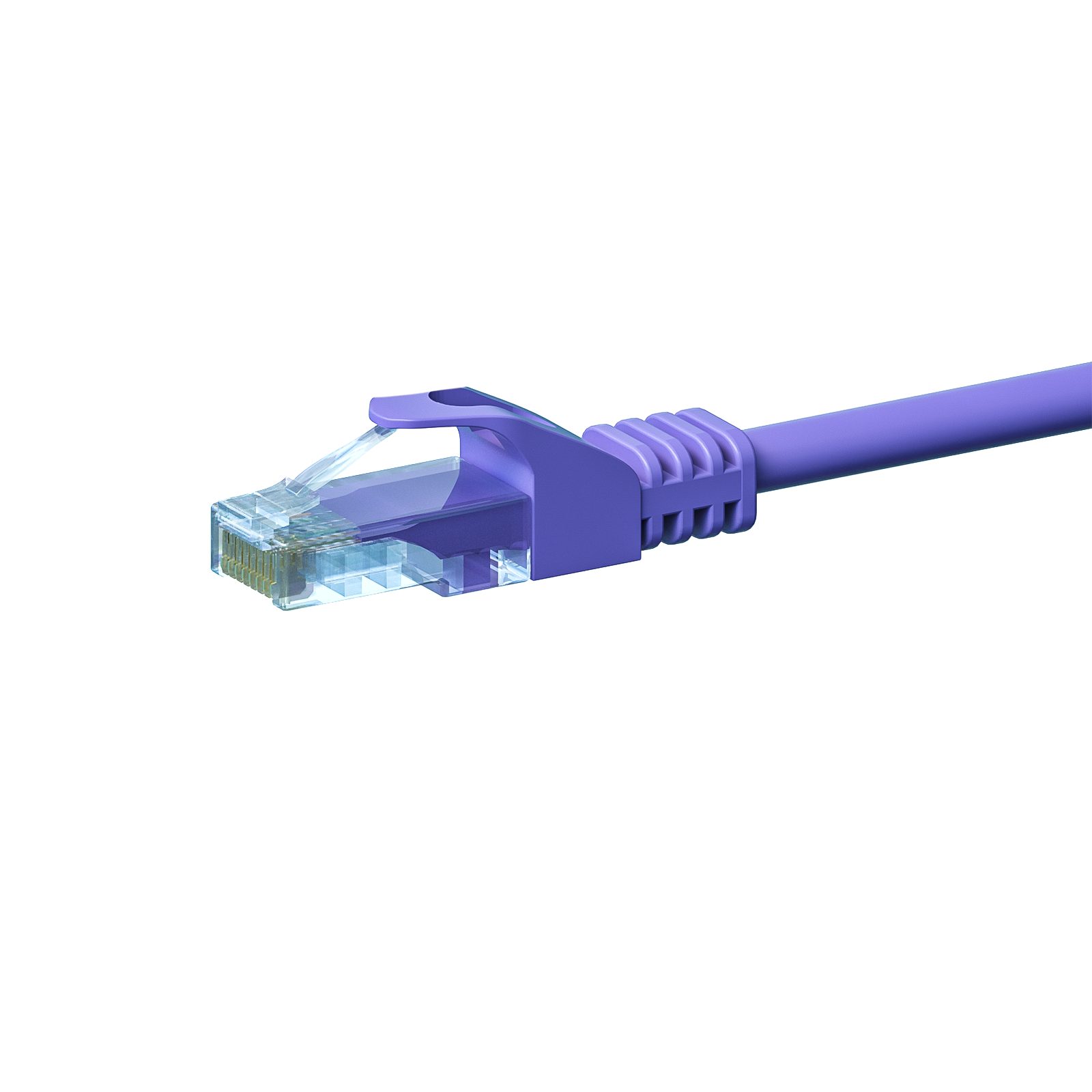 Danicom CAT 5e Netzwerkkabel U/UTP – 0.25 Meter - Violett - CCA Netzwerkkabel, RJ45, RJ45 (25 cm), Cat5e, CCA