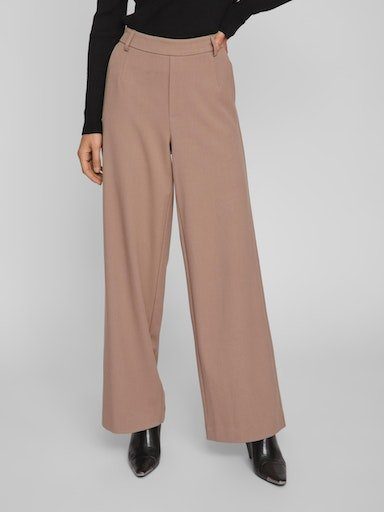 Vila Anzughose VIVARONE HW WIDE PANT - NOOS Brown Lentil