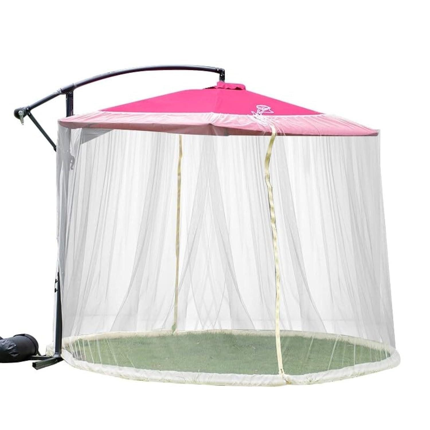 LuxusKollektion Moskitonetz Moskitonetz für Sonnenschirm 300x230cm Beige (1 St)