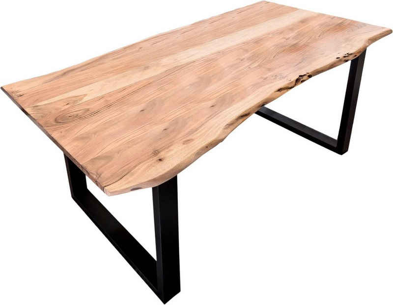 SIT Esstisch Tops&Tables, mit Tischplatte aus Akazie mit Baumkante wie gewachsen