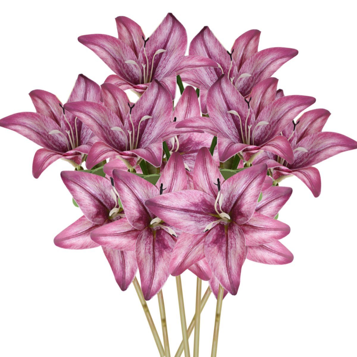 Künstliche Zimmerpflanze Künstliche Blumen,Realistisch,Natürliche Ideal für Hochzeit Sträuße, Jormftte lila