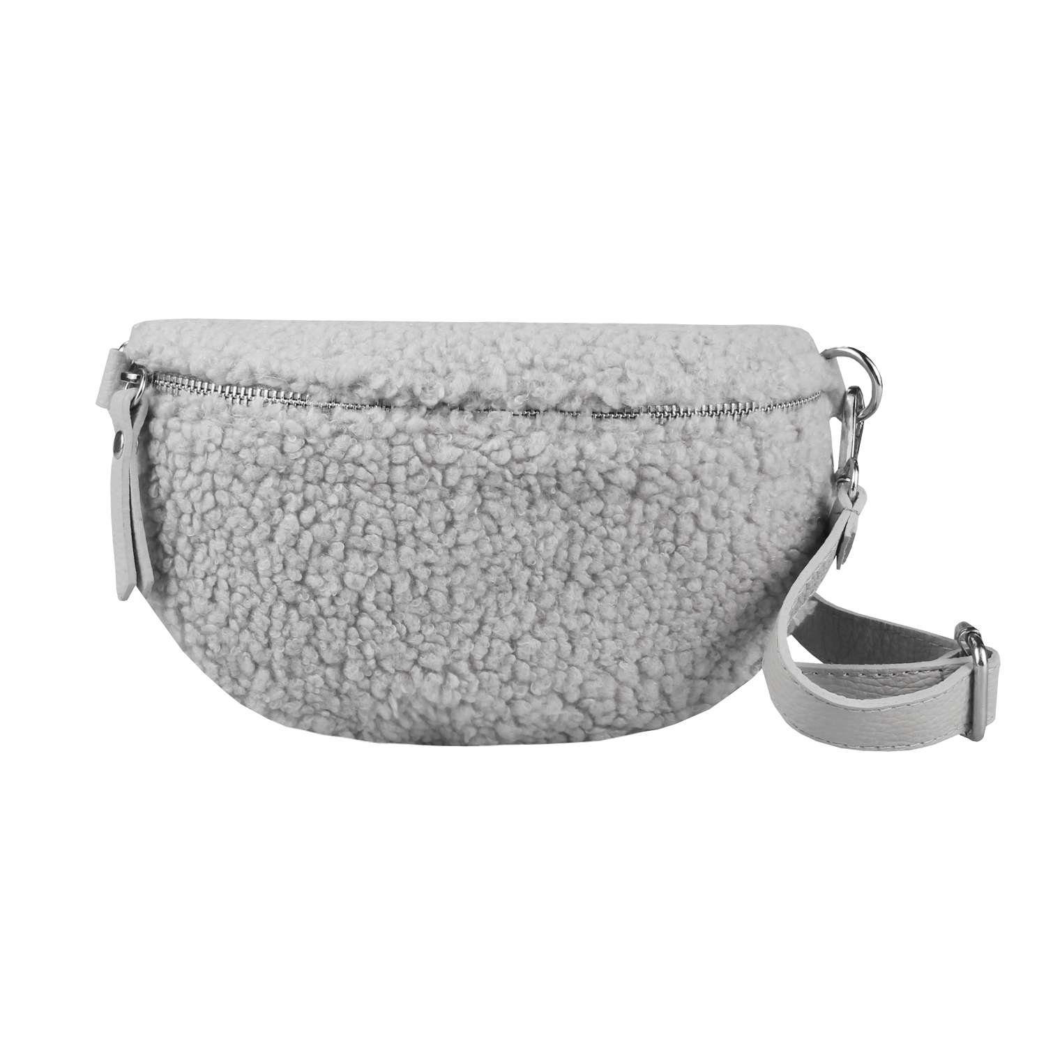 ITALYSHOP24 Bauchtasche Damen Teddyfell Tasche CrossBody günstig online kaufen