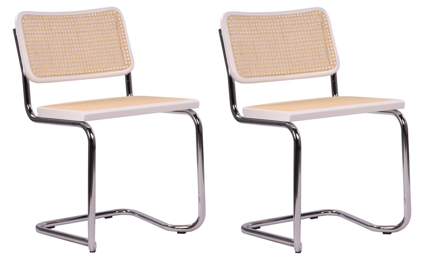 pemora Freischwinger Schwingstuhl Stapelstuhl 2-er Set günstig online kaufen