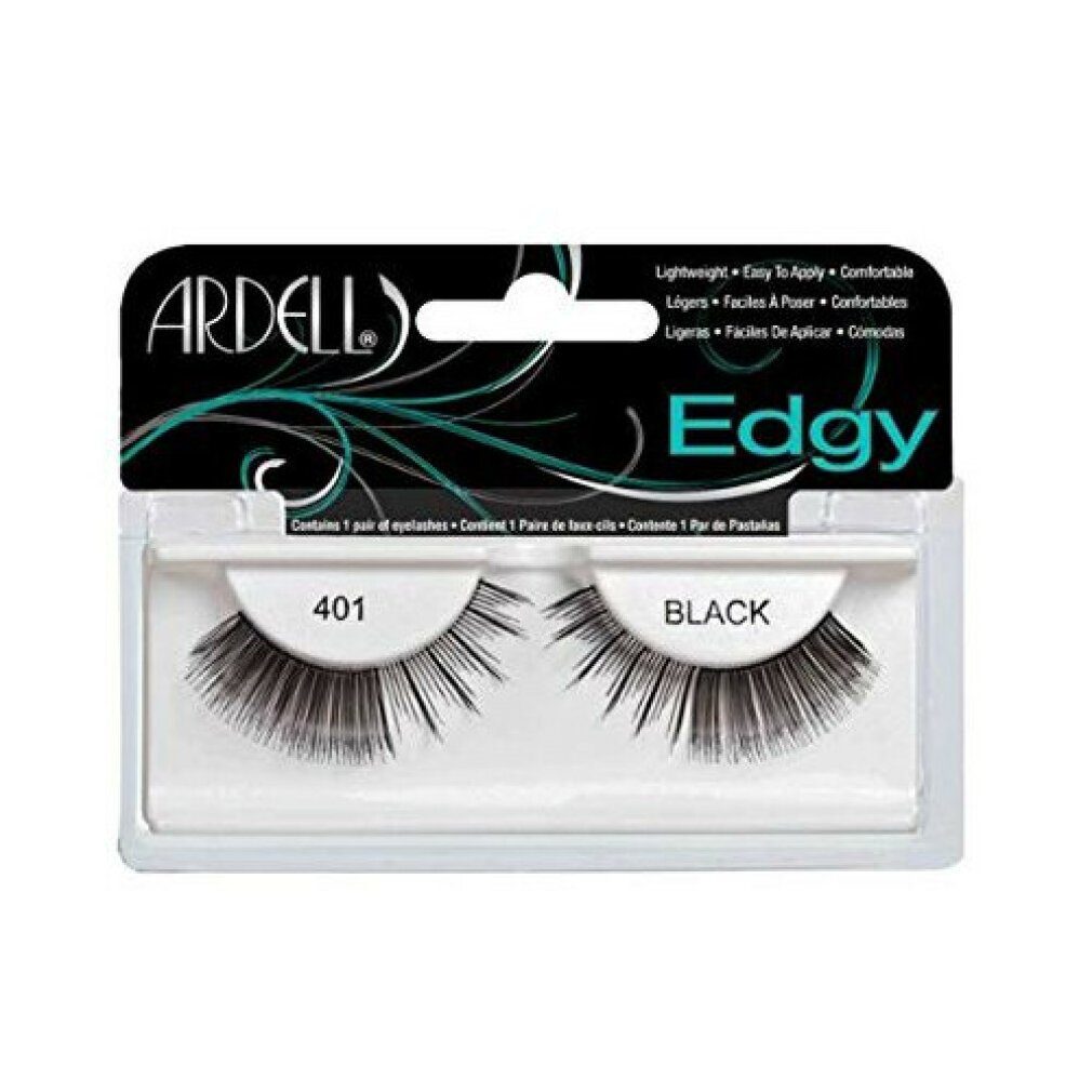 ARDELL Einzelwimpern, Edgy, False Eyelashes, 401, Black