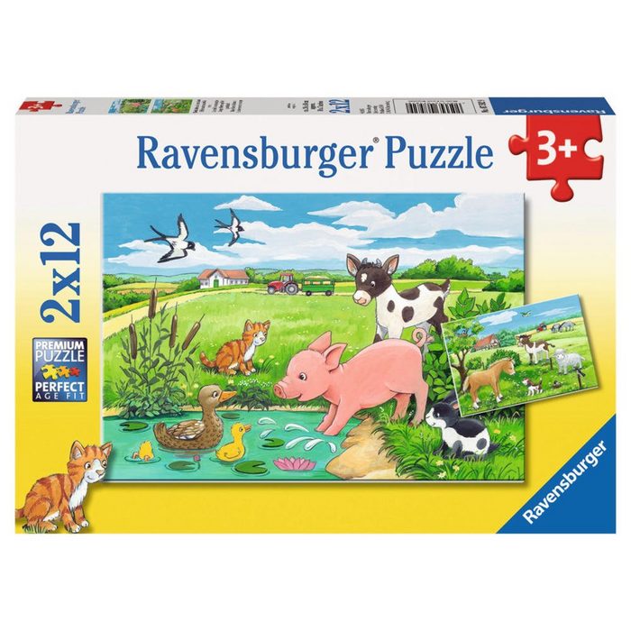 Ravensburger Puzzle Tierkinder Auf Dem Land 24 Puzzleteile