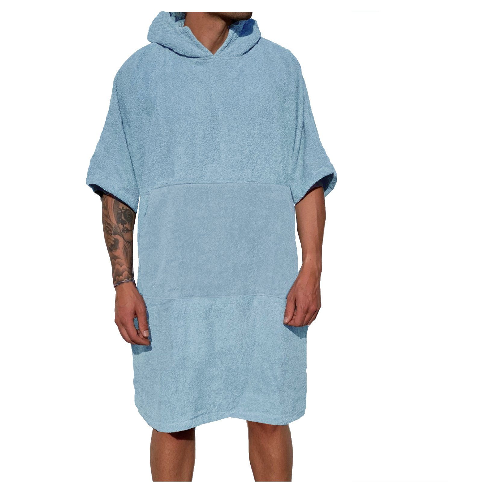 HOMELEVEL Bademantel Badeponcho Unisex aus 100% günstig online kaufen