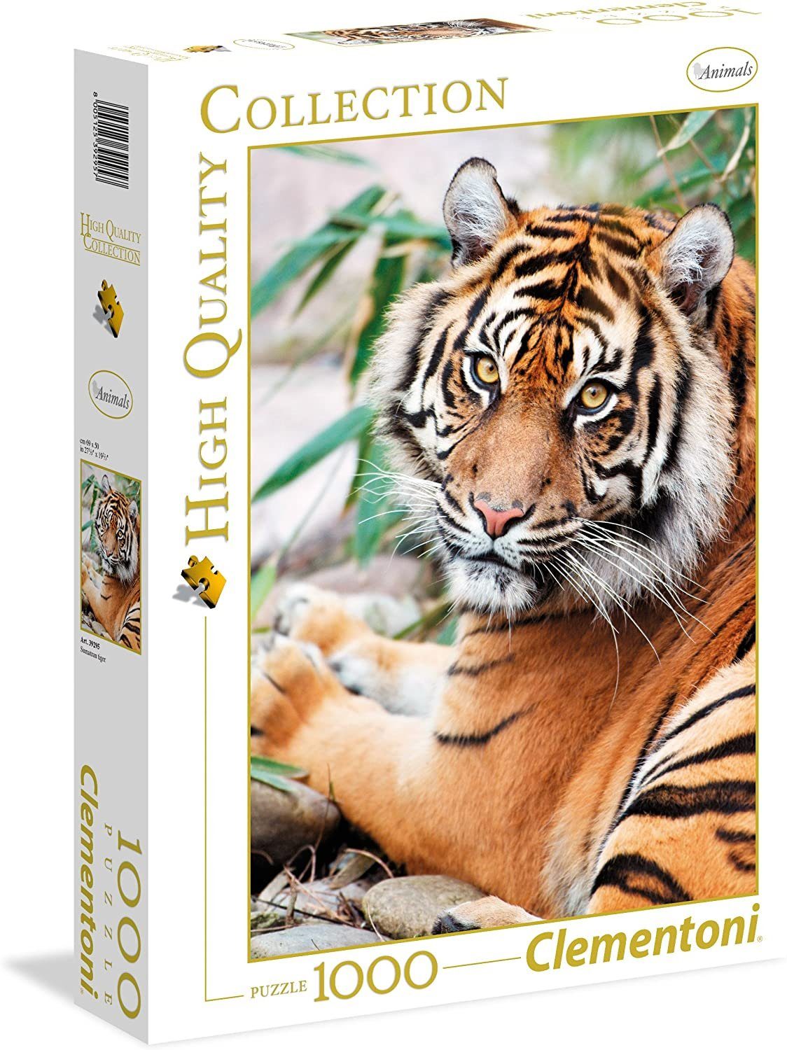Clementoni® Puzzle Puzzle 39295 - Sumatran Tiger (1000 Teile), 1000 Puzzleteile