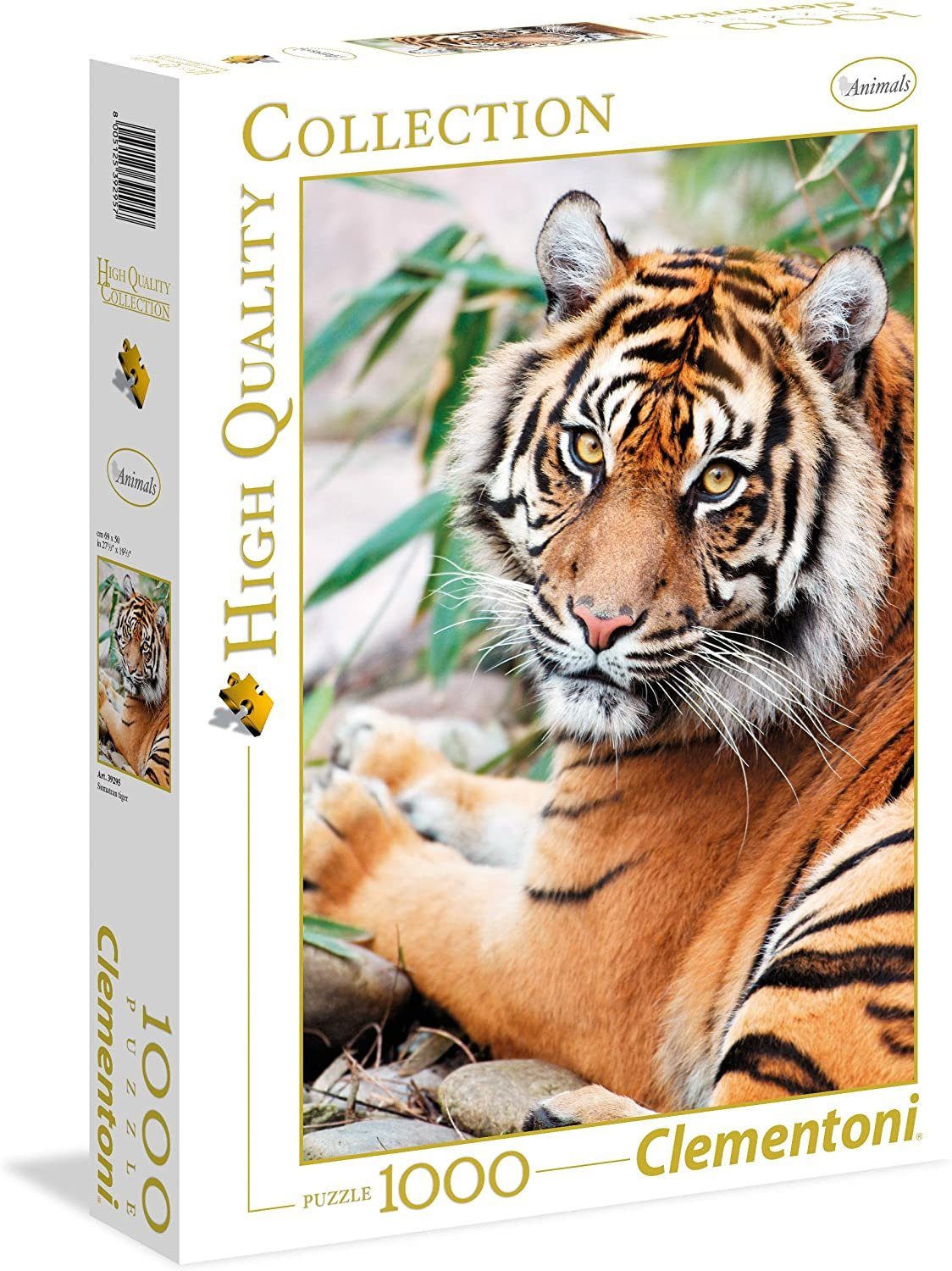 Clementoni® Puzzle Puzzle 39295 - Sumatran Tiger (1000 Teile), 1000 Puzzlet günstig online kaufen