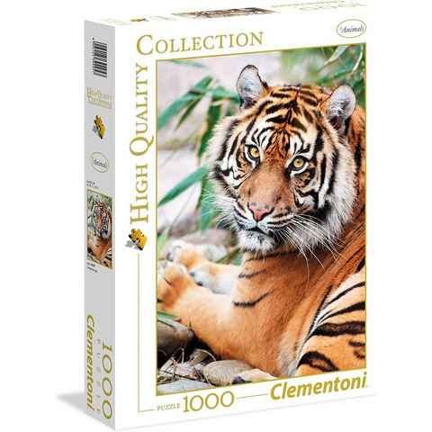 Clementoni® Puzzle Puzzle 39295 - Sumatran Tiger (1000 Teile), 1000 Puzzleteile