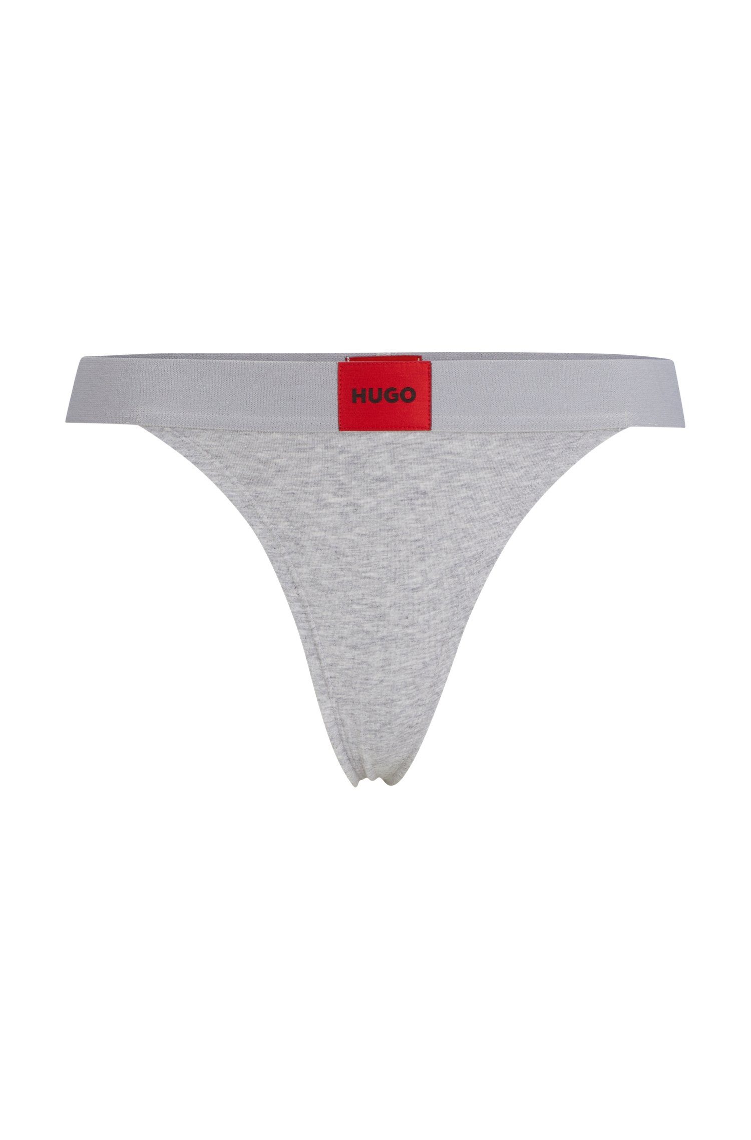 HUGO String STRING RED 033 mit LABEL Markenlabel Medium-Grey