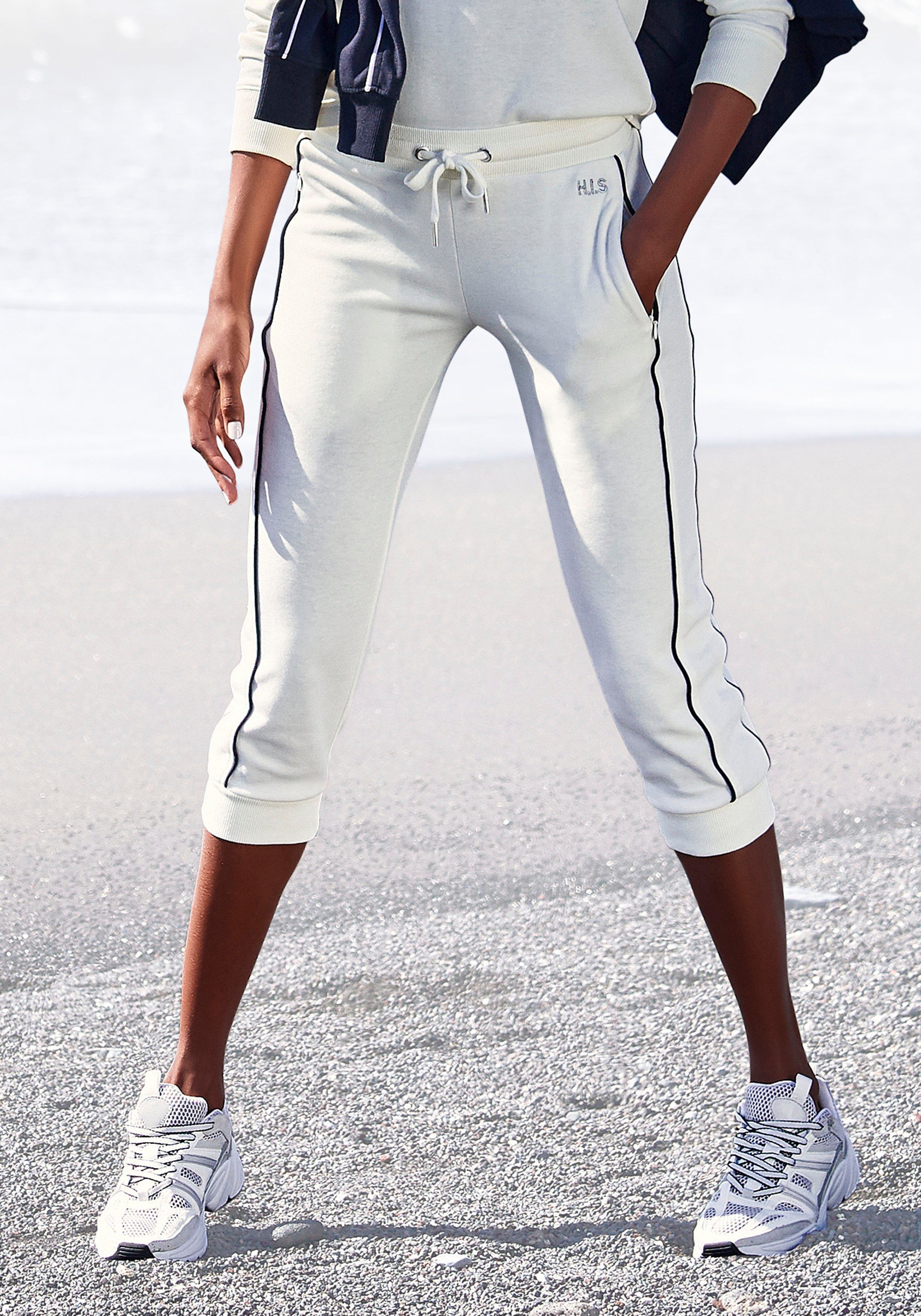 H.I.S Caprihose mit seitlichen Piping, Loungewear