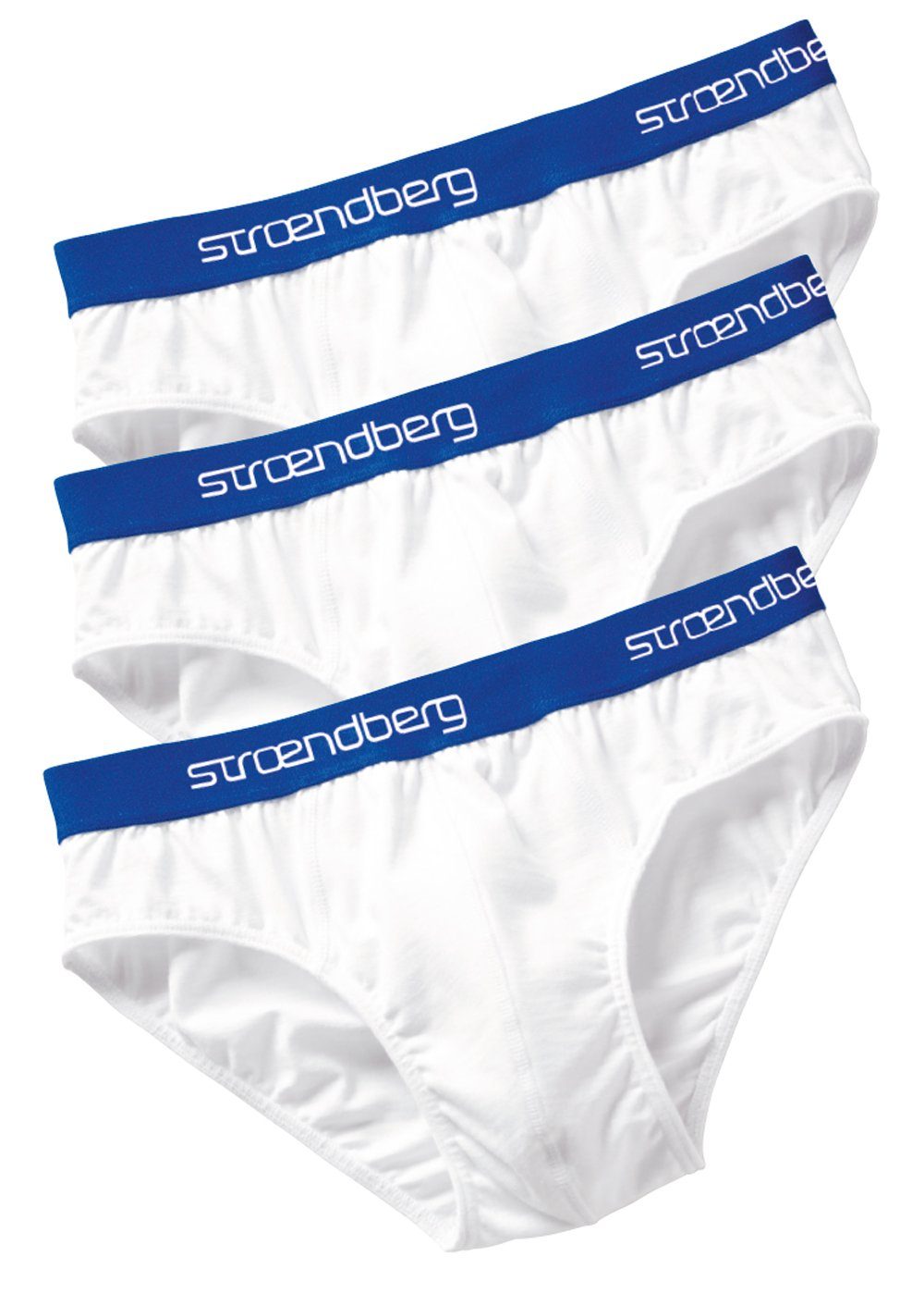 stroendberg Slip (Set, 3er-Pack) Wäschebund am Logoschriftzug mit weiß