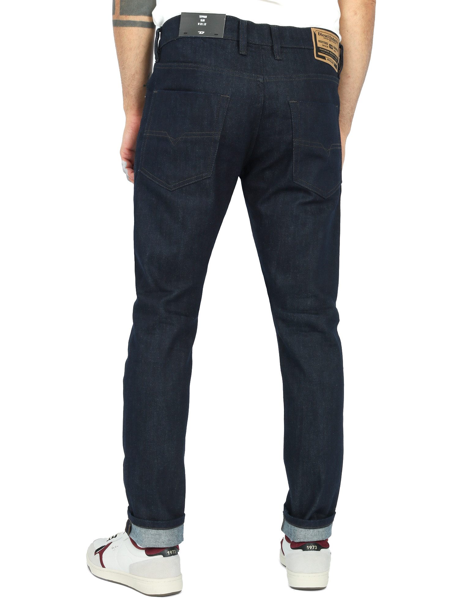 Diesel Slim-fit-Jeans Tapered Röhrenjeans - TEPPHAR-X - Länge:32 schmal zulaufende Beinform